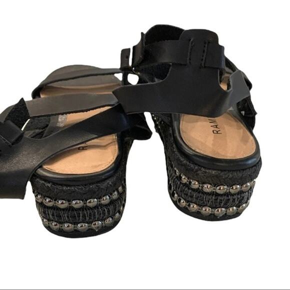 Rampage Sz 9‎ Kinnect Black Ankle Strap Sandals - Picture 7 of 8